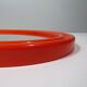 Large Orange Space Age Oval Mirror 1960s