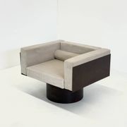 Ensemble de 2 chaises longues sculpturales en métal italien