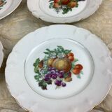 6 dessert plates Limoges porcelain
