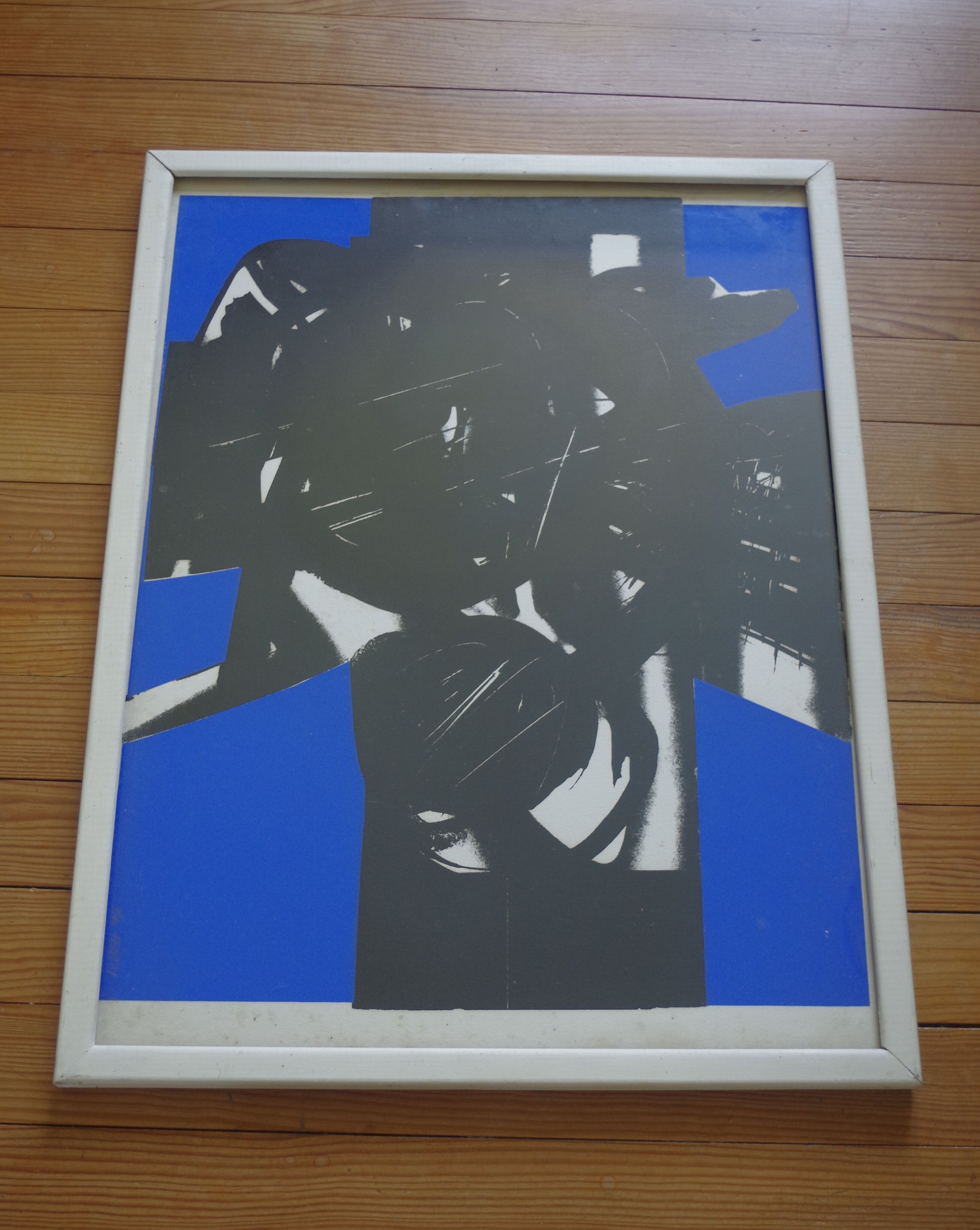 Painting on paper of the 70s