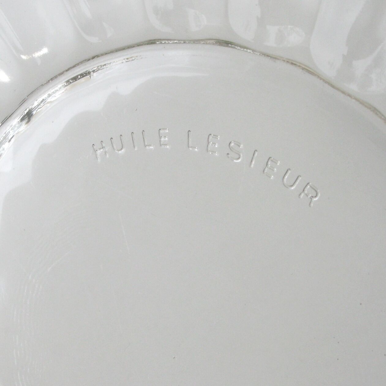 Lot 11 dessert plates Duralex transparent advertising huile lesieur
