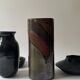 Large iridescent ceramic vase signed Jean Yves Lemonnier, France 1970