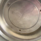 Stainless steel champagne bucket signed Guy Degrenne, antique metal decoration -