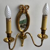 Louis XVI Wall Lamp Mirror Lucien Gau