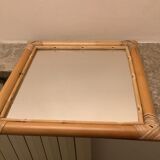 Old bamboo diamond mirror