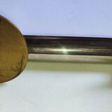 Pair of nickel-plated art deco furnishing handles