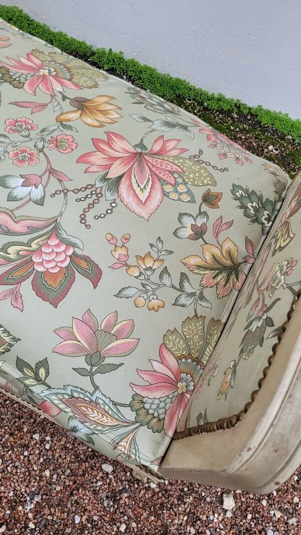 Lit de repos banquette de style Louis xv ancienne
