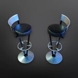 Post modern design bar stools, Italy 1980s