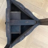 19th century walnut corner tripod table