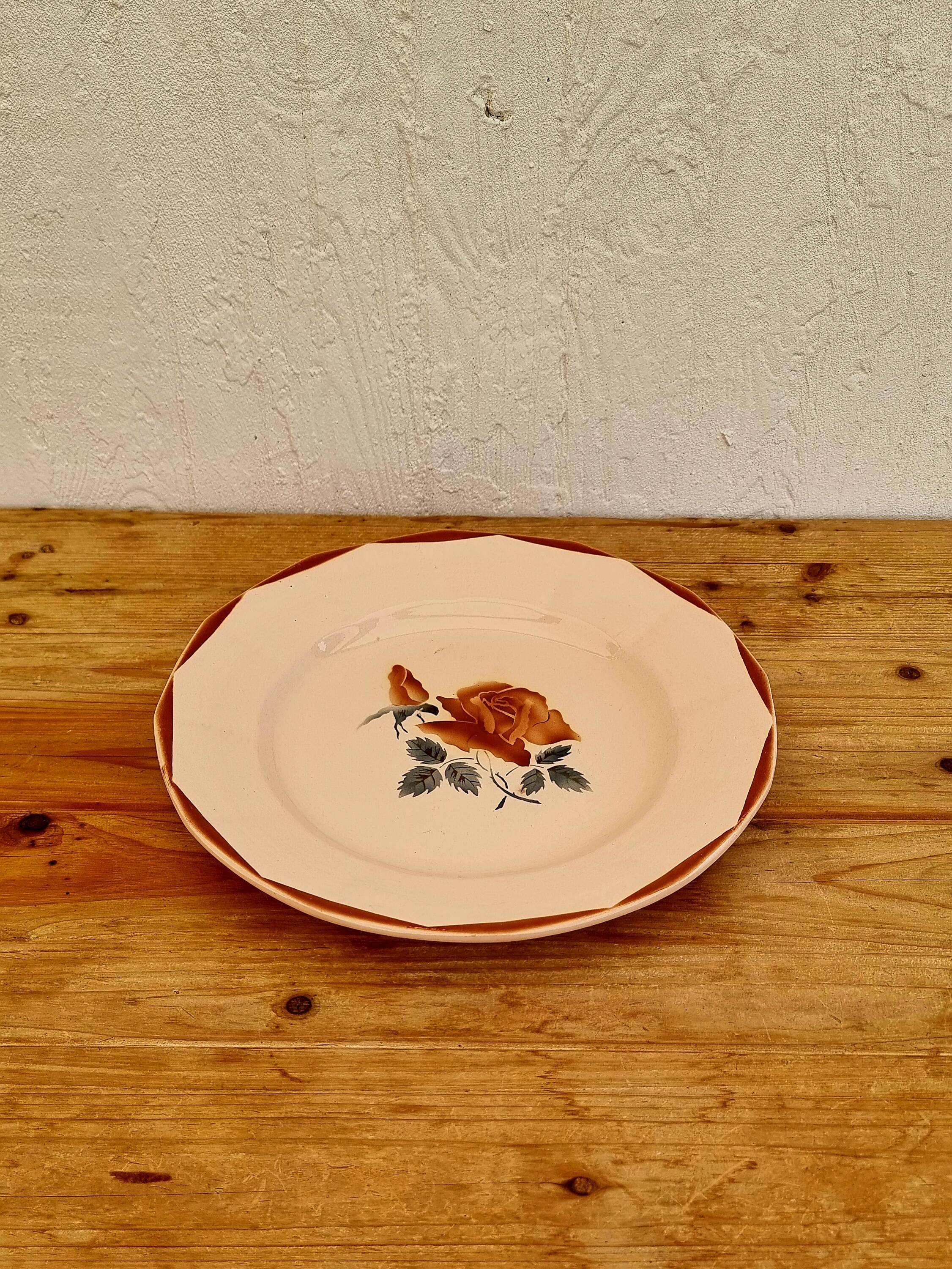 Large serving plate Digoin Sarreguemines 9181