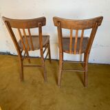 Duo of bistro chairs