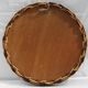 Miroir rond en osier tressé 45cm