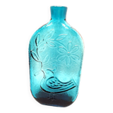 Glass decanter by Stelvia Italy 60s 70s