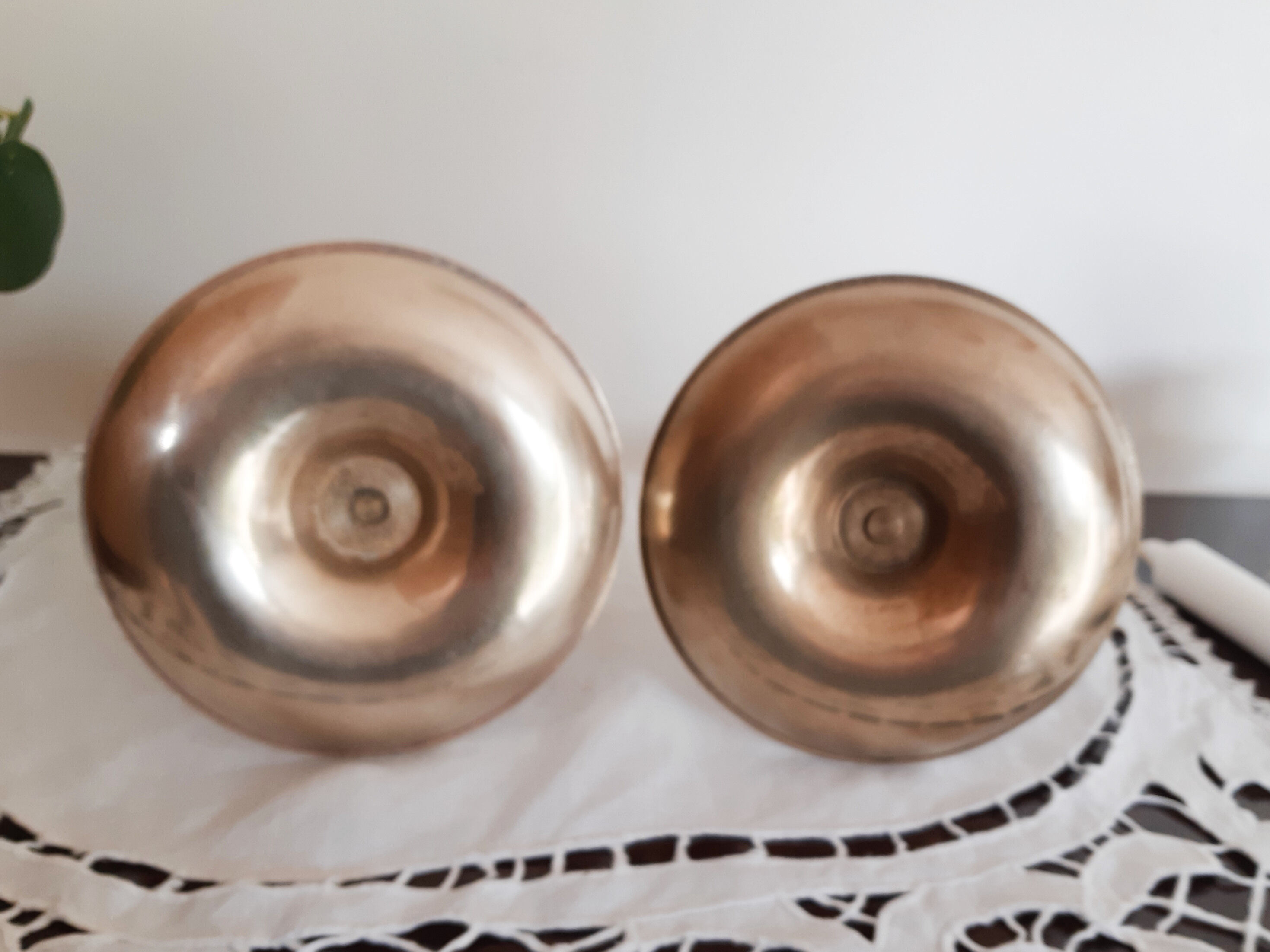 Copper candlesticks, vintage French, candlesticks, 40s