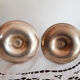 Bougeoirs en cuivre , vintage français, chandeliers, années 40