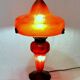 Champignon art-nouveau lamp signed schneider charles - foot and lampshade in glass paste