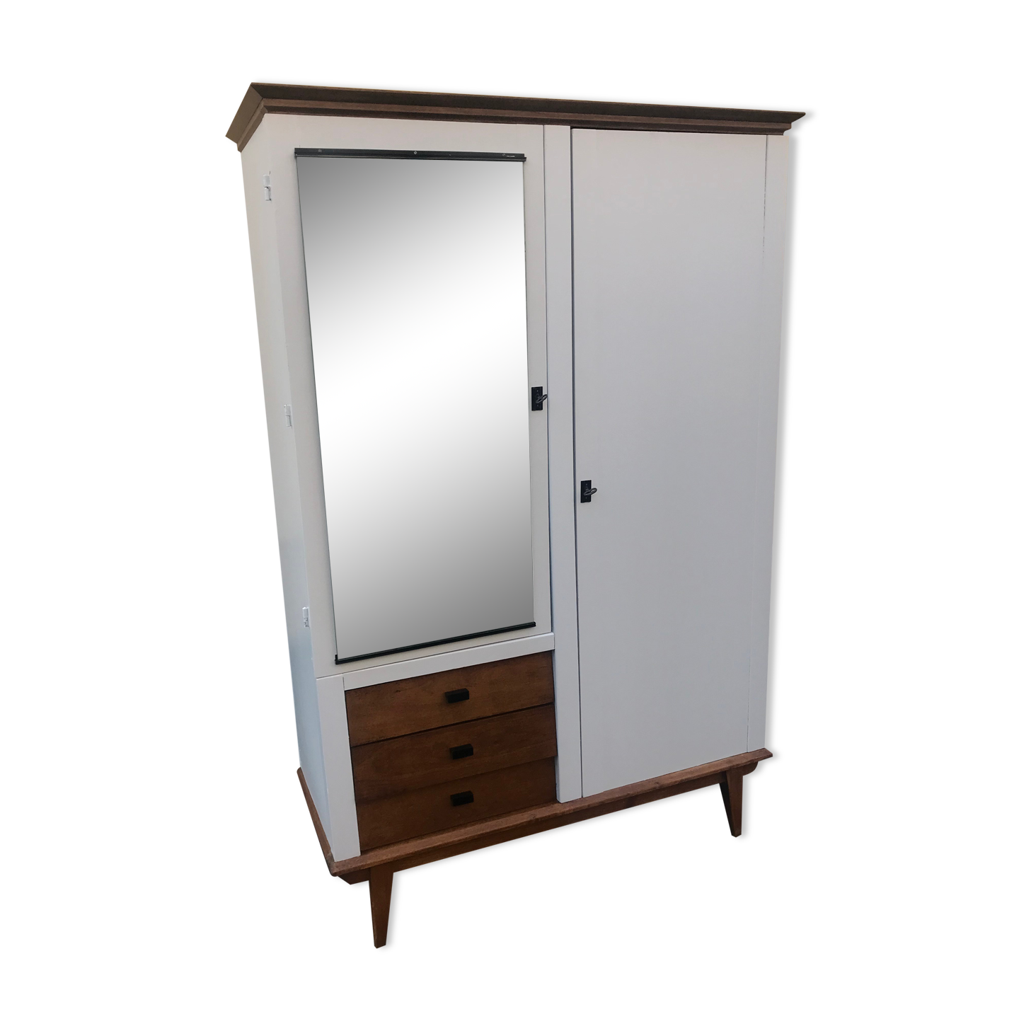 Vintage compass feet cabinet