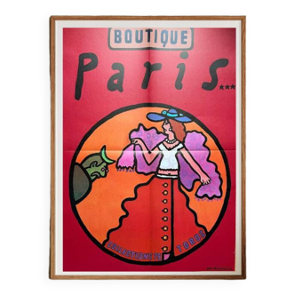 Polish poster Boutique Paris by Jan Młodożeniec,  1978