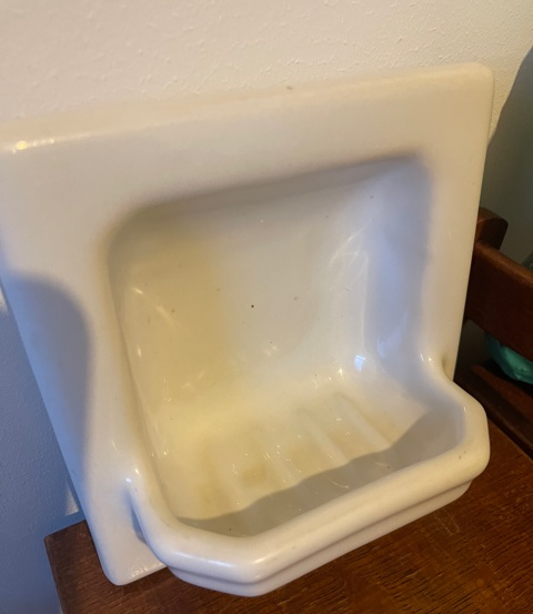 Vintage ceramic soap holder