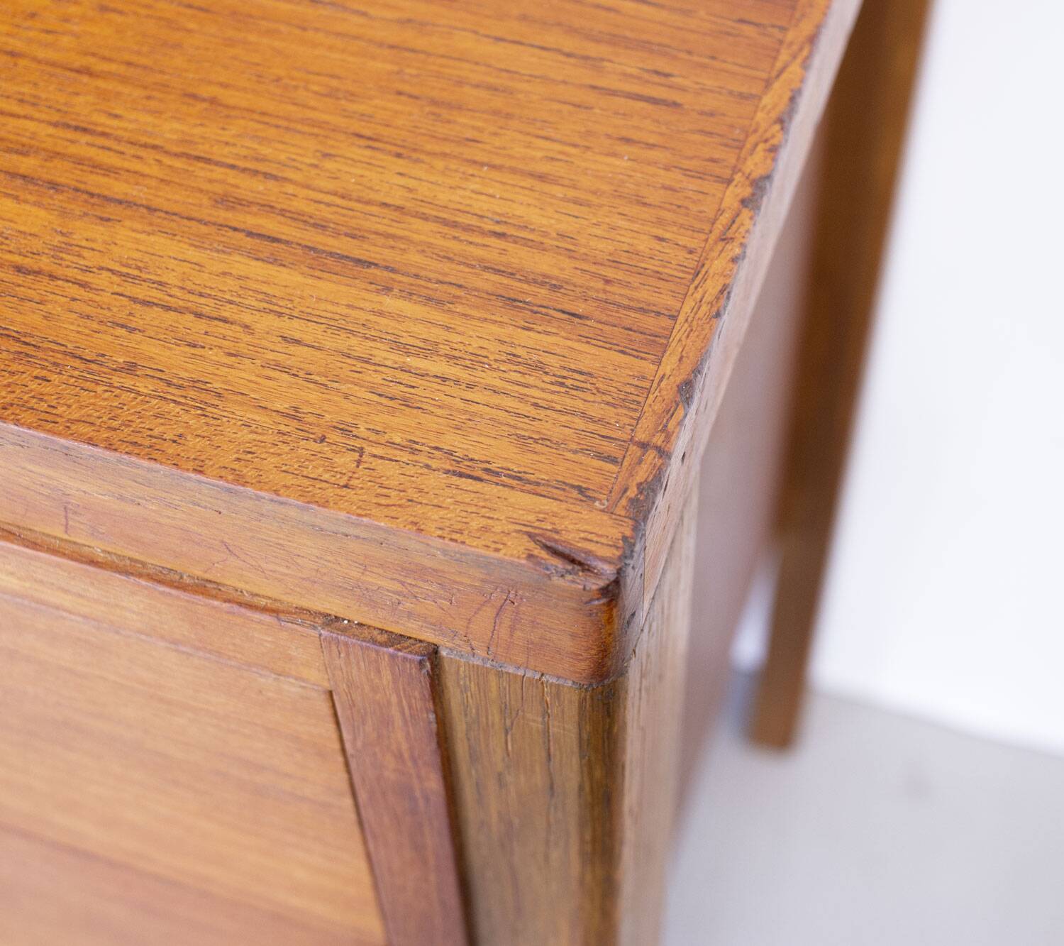 Table de maquillage en teck Gordon Russell du milieu du siècle