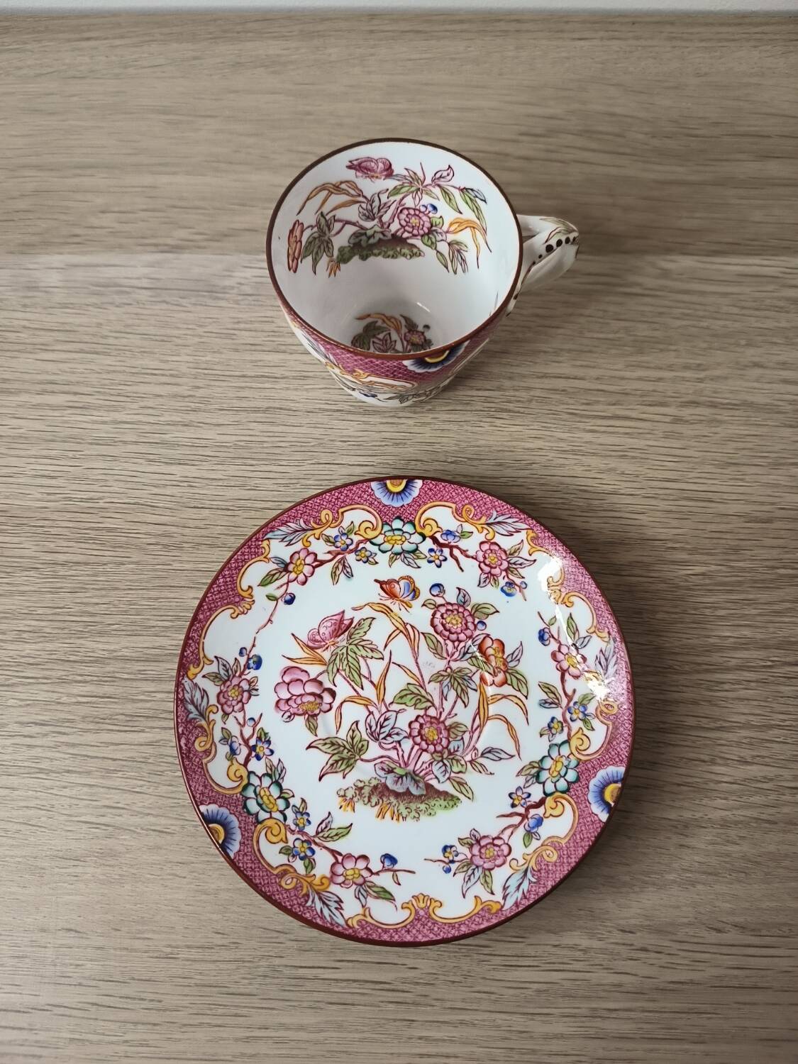 Sarreguemines Minton 216 cup and saucer