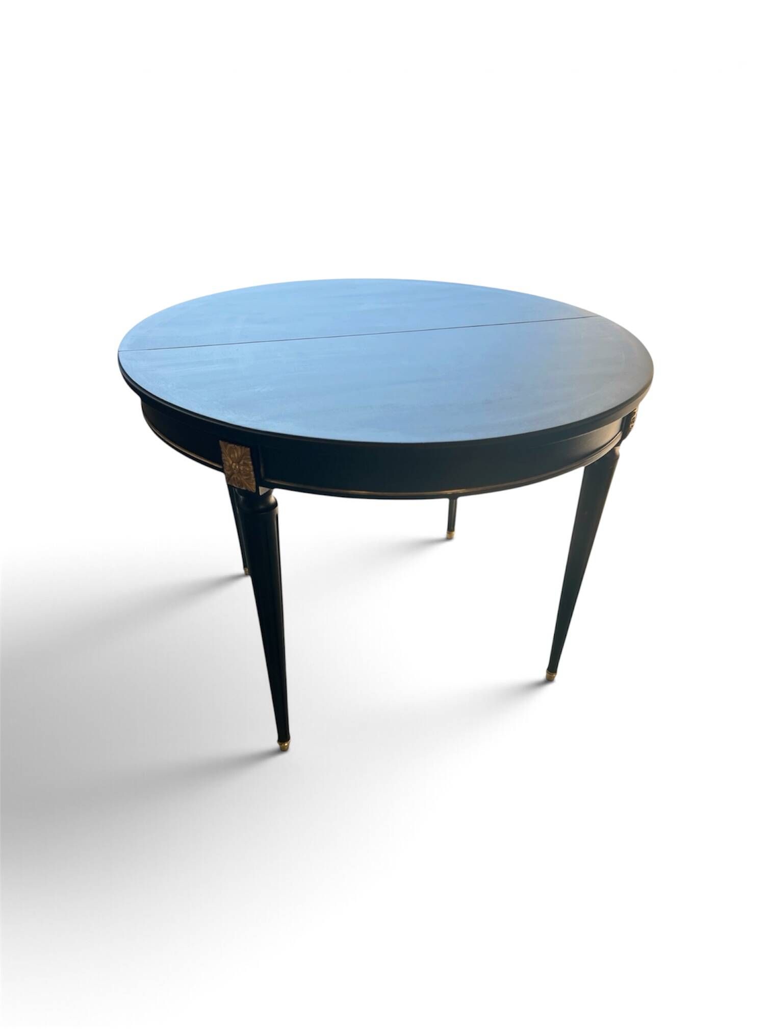 Black wooden table in Empire style