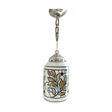 Vintage stained glass style pendant lamp