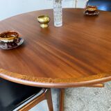 Round Extendable Table, Denmark 1960s/1970s, Mid-C, Vintage