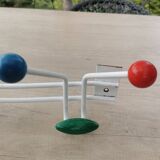 Large vintage coat rack in POP colors