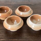 Set of 4 stoneware egg cups