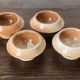 Set de 4 coquetiers en grès