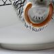 Large salad bowl HB Choisy-le-Roi polychrome ironstone "Elisabeth" early 20th century