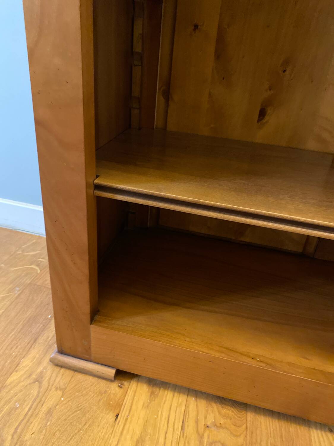 5-shelf solid wood bookcase