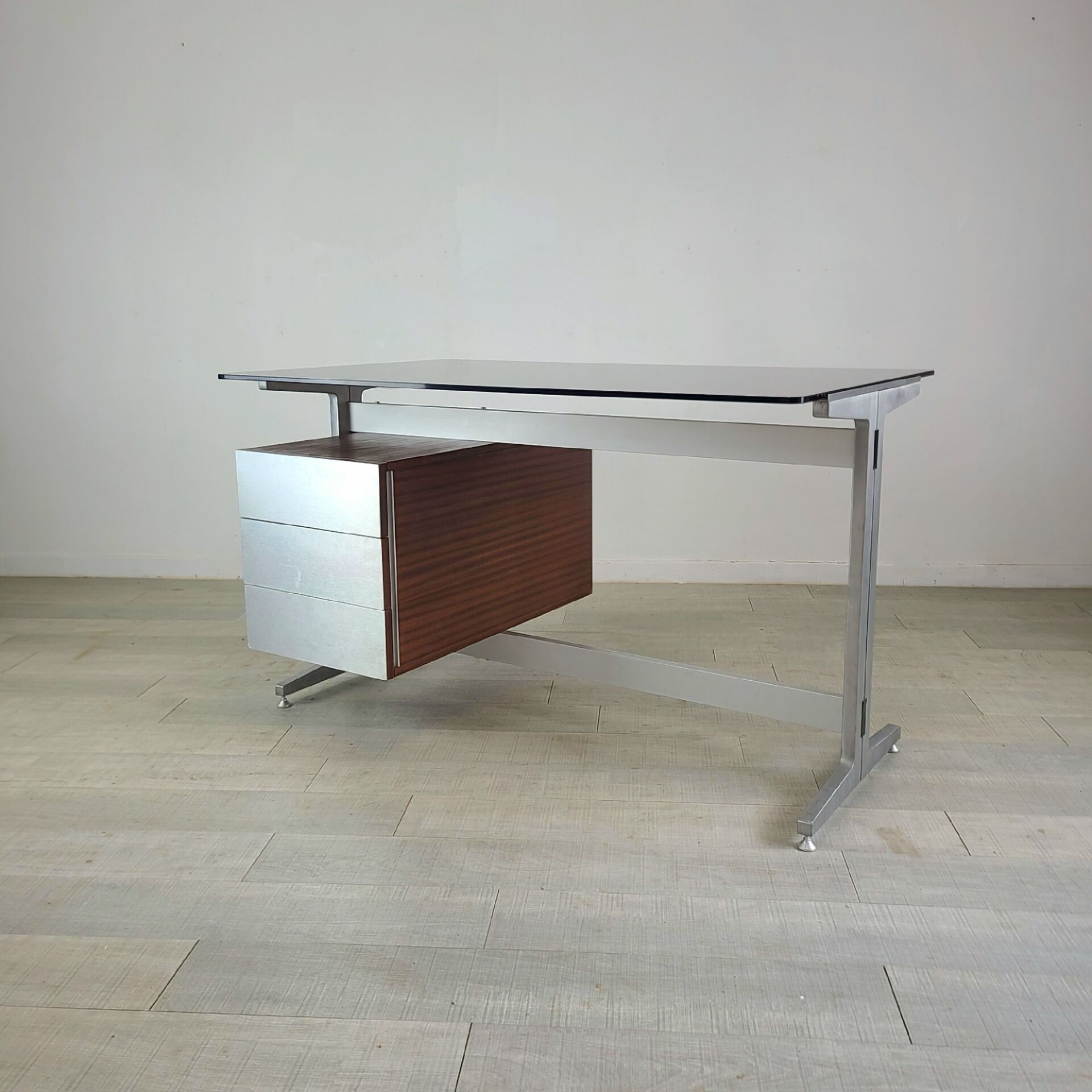 Modernist vintage desk Étienne Fermigier 1970s