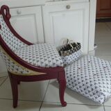Children's armchair and pouf