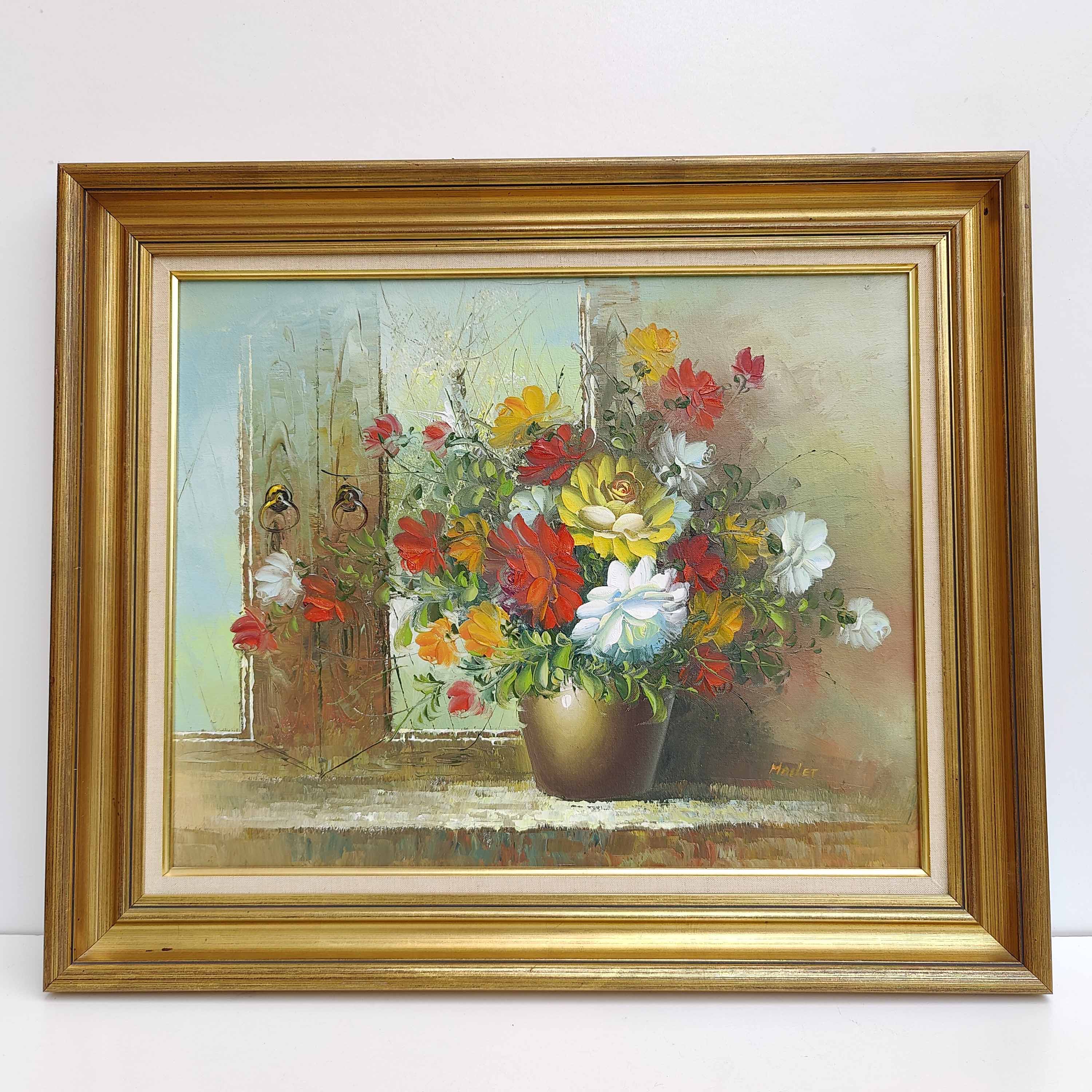 Painting painting bouquet of flowers