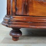 Rustic Wardrobe in Fir with Curtains