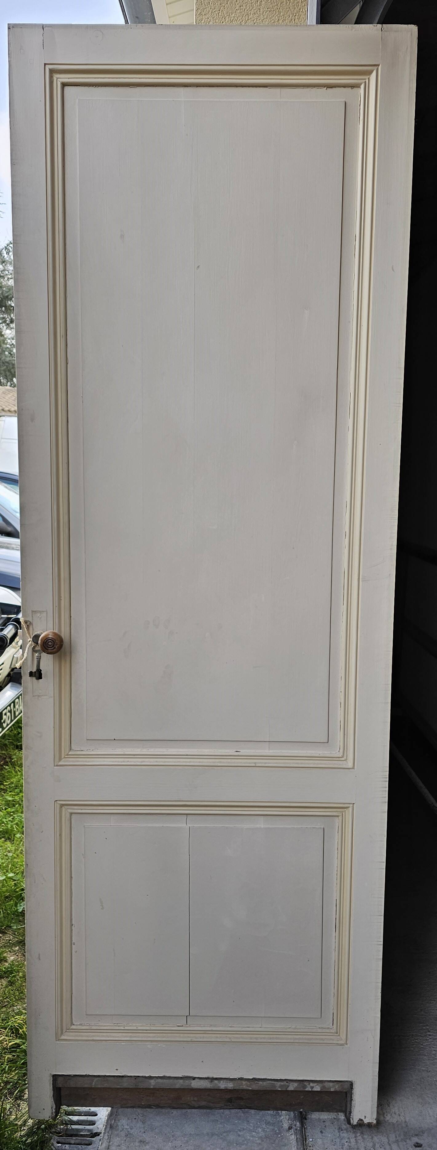 Lot de deux portes d'intérieur XIXème siècle