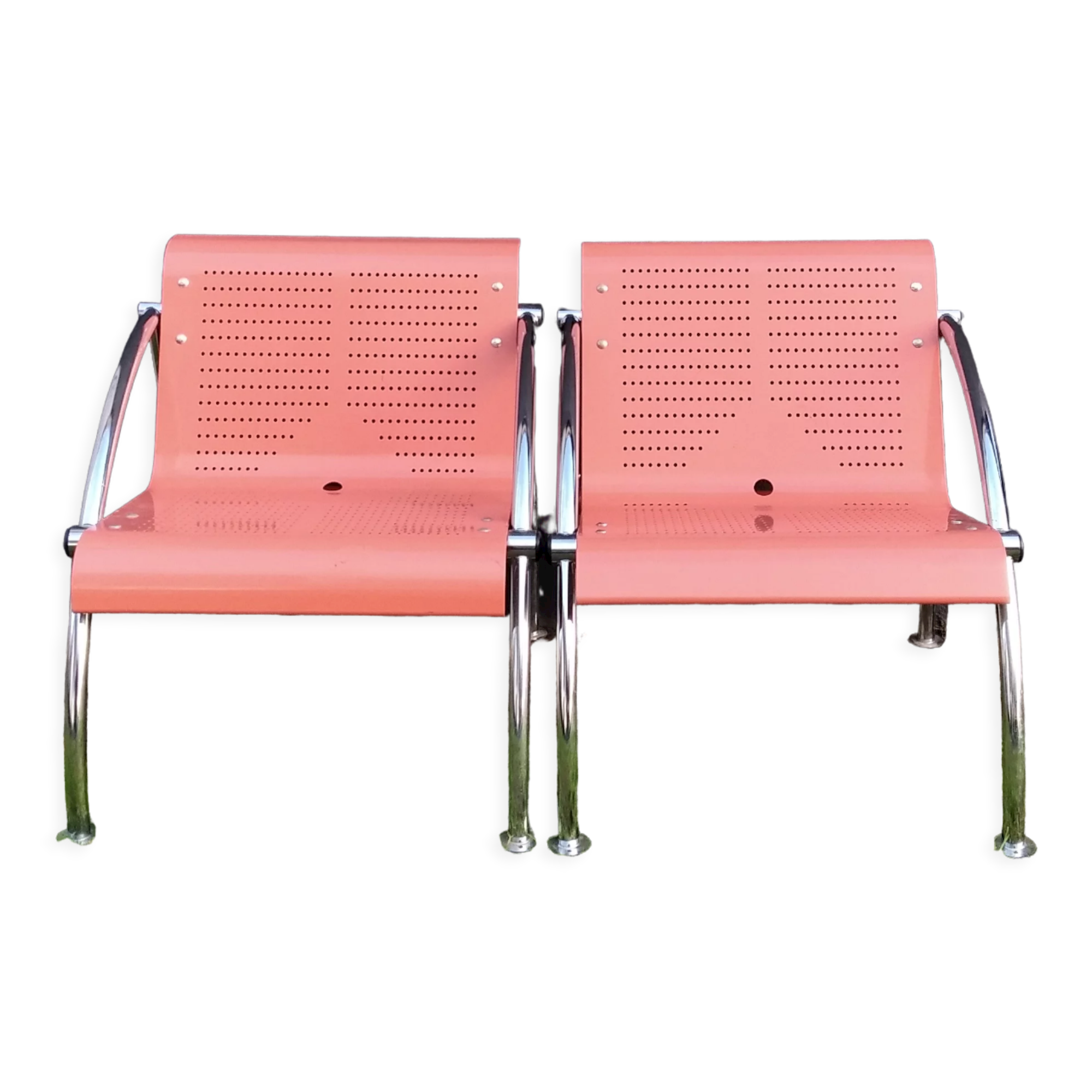 Metal waiting chairs