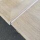 Extendable rectangular farmhouse table renovated oak and marquetry 255cm