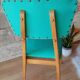 Beech chair compass feet 50s- 60s vinyl - vintage
