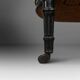 French Empire style  Black Wood and Velvet Armchair, 1850s
