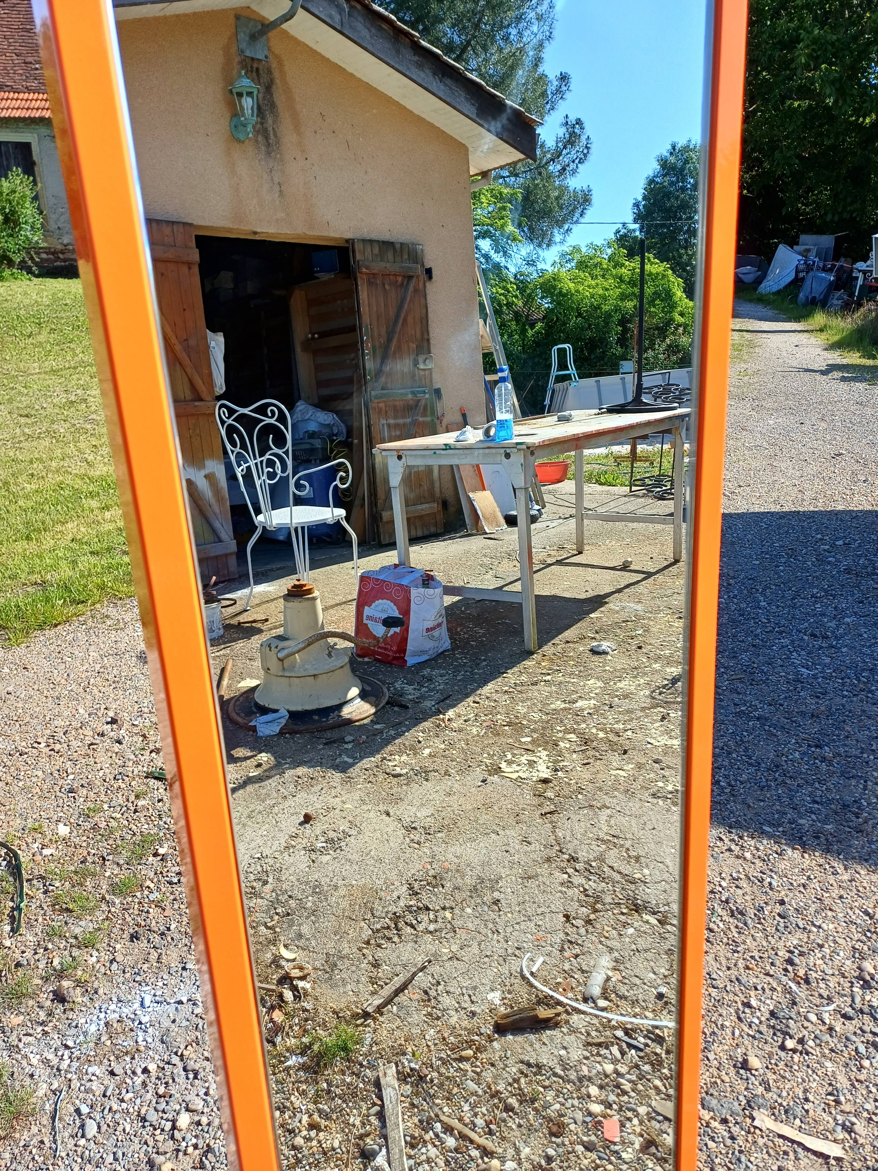 Vintage iron mirror