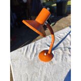 Vintage orange metal lamp