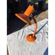 Lampe vintage métal orange