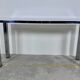 Seventies console structure chrome white marble top