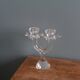 Chandelier candle holder flower in handcrafted cut crystal