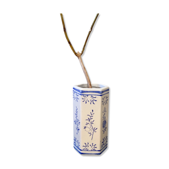 Soliflore in blue and white porcelain