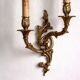 Pair of bronze double wall lights