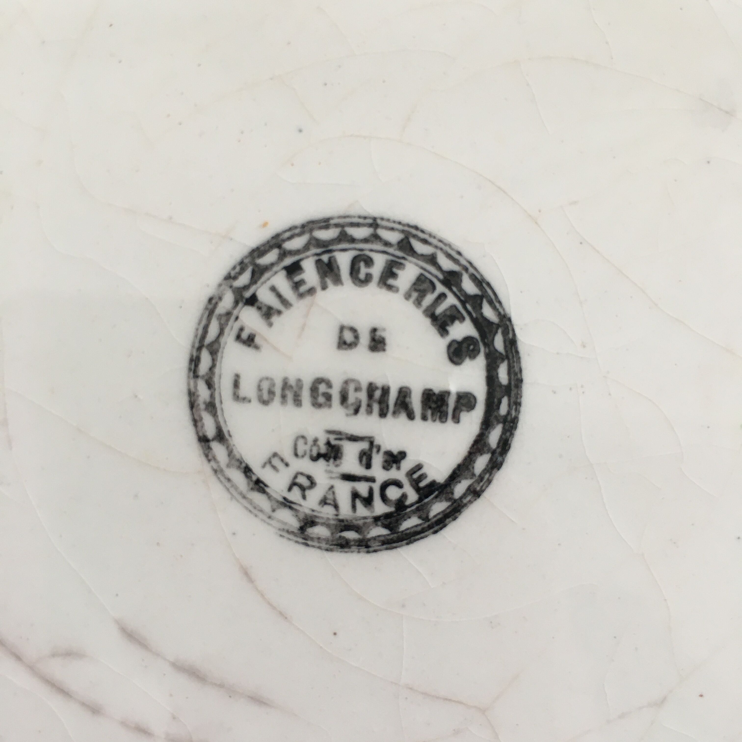 Antique plate decorated with roses